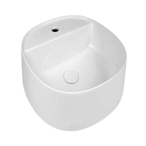 Lavabo da appoggio cm.45 c/foro rubinetto AIDA