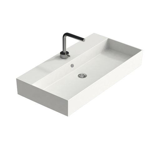 Lavabo appoggio o sospeso cm.121 ZEN