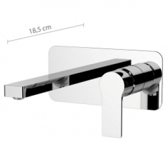 Miscelatore monocomando a incasso per lavabo cm.18.5 REFLEX