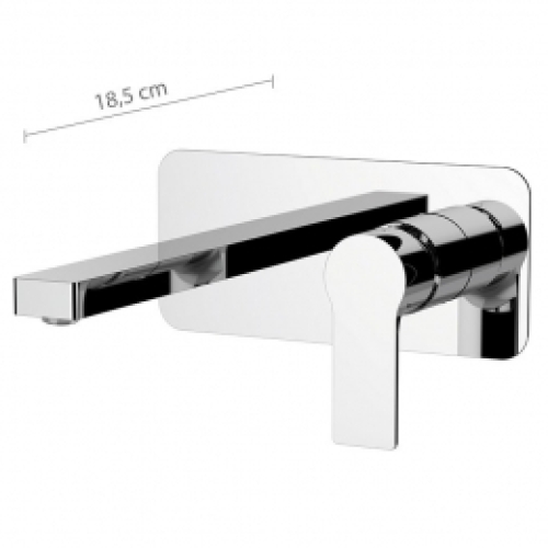 Miscelatore monocomando a incasso per lavabo cm.18.5 REFLEX