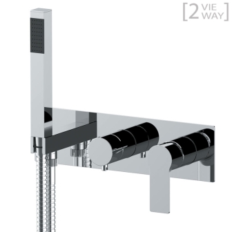 Set miscelatore a incasso a 2 vie per doccia REFLEX