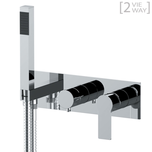 Set miscelatore a incasso a 2 vie per doccia REFLEX