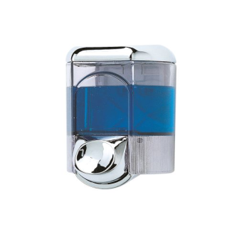 Dosatore sapone liquido abs cromo/trasparente | Complementi