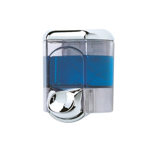 Dosatore sapone liquido abs cromo/trasparente | Complementi