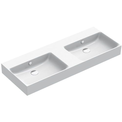 Lavabo 120 x 47 doppio bacino Premium