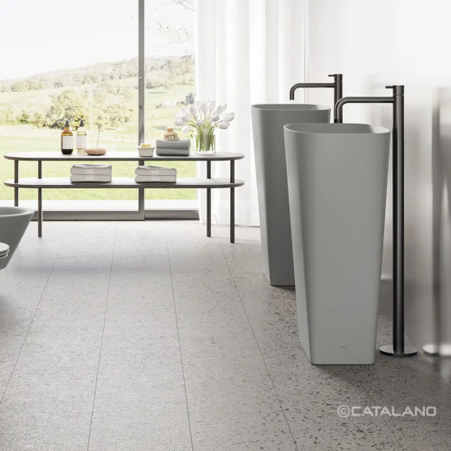 Lavabo freestanding 55 scarico a pavimento Green