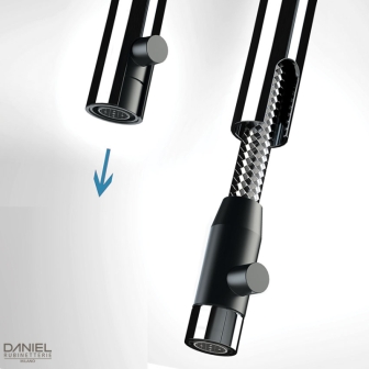 Miscelatore lavello con doccetta monofunzione estraibile REFLEX