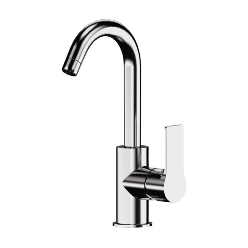 Miscelatore lavabo con canna corta girevole scarico non incluso REFLEX