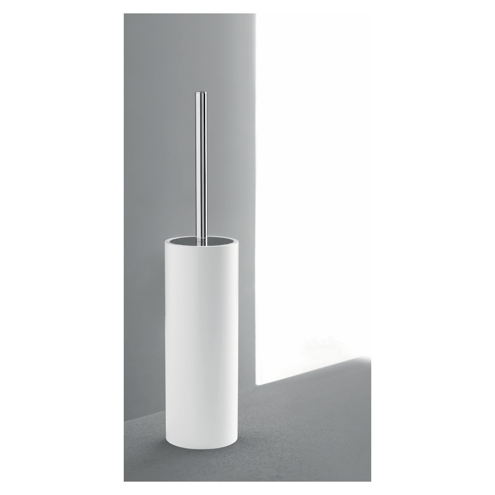 Porta scopino tondo bianco Teknika | Complementi