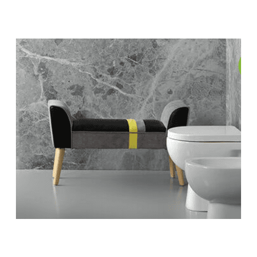 Coppia Vaso e Bidet filo muro Sally coprivaso incluso