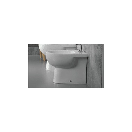 Coppia Vaso e Bidet filo muro Sally coprivaso incluso