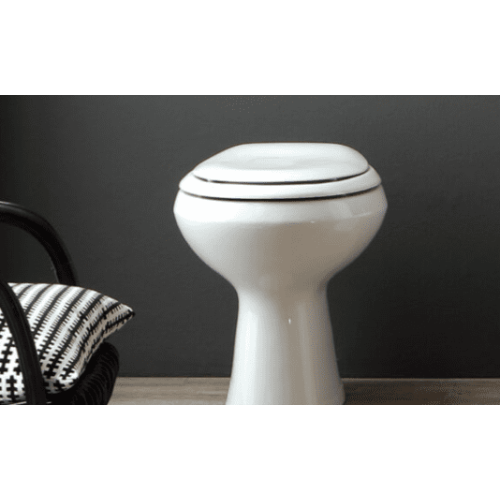 Coppia Vaso e Bidet con scarico a terra o parete Fly coprivaso incluso