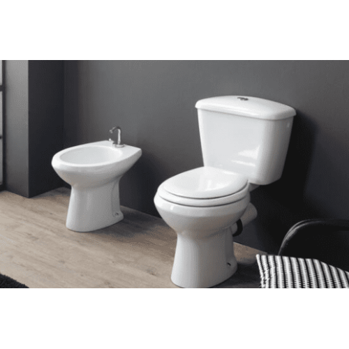 Coppia Vaso+Cassetta monoblocco scarico S/P e Bidet Fly