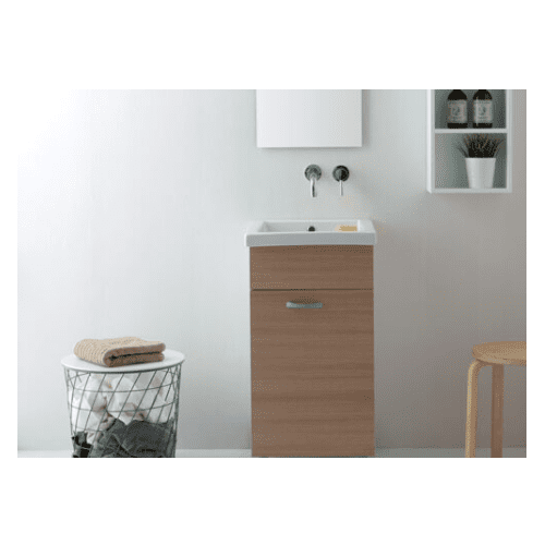 Lavatoio in ceramica con mobile cm.51x45 ad incasso