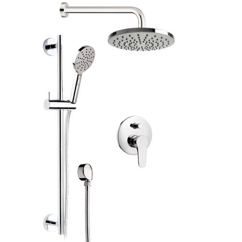 Set doccia a incasso doccione e deviatore OMEGA