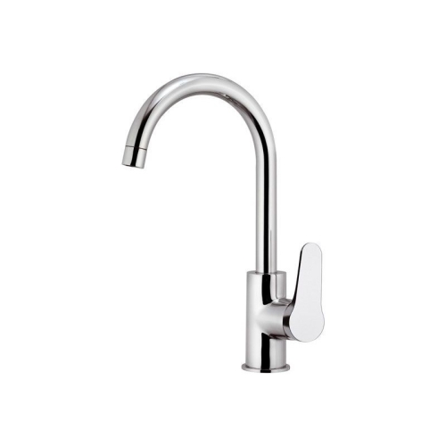 Miscelatore lavello monoforo 90° con canna alta girevole OMEGA