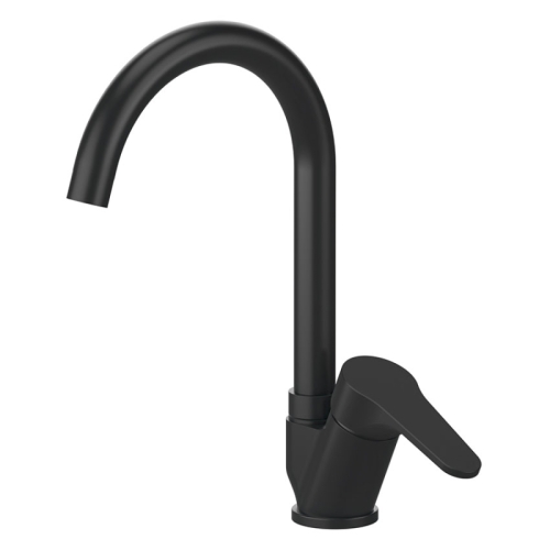 Miscelatore monocomando per lavello con bocca alta girevole OMEGA