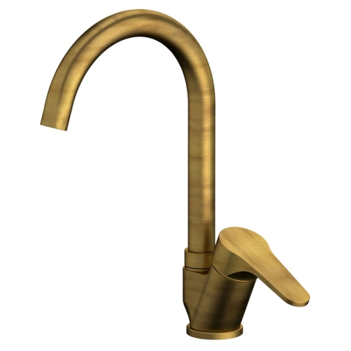 Miscelatore monocomando per lavello con bocca alta girevole OMEGA
