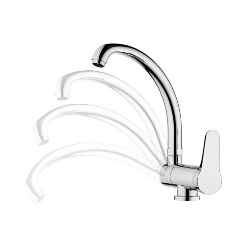 Miscelatore lavello con bocca alta girevole e reclinabile tipo lusso OMEGA