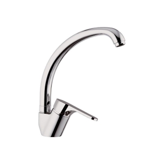 Miscelatore lavello monoforo 45° con bocca alta girevole OMEGA