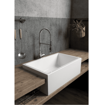 Lavello reversibile cm.84 spessore pieno Farmer Sinks | Frame