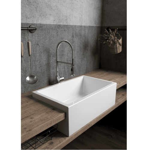 Lavello reversibile cm.84 spessore pieno Farmer Sinks | Frame