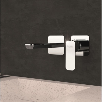 miscelatore monocomando da incasso per lavabo lunghezza bocca: 19 cm TIARA | Daniel Rubinetterie