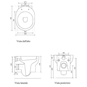 Wc sospeso cm.46x36 M2