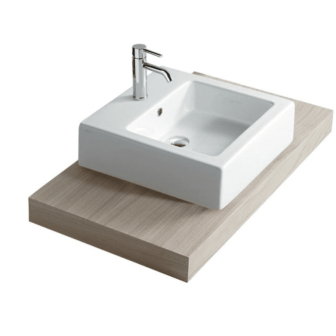 Lavabo sospeso o appoggio cm.48x48 Plus Design