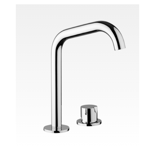 Miscelatore 2 fori con scarico click-clack e canna alta fissa Arka-Ago