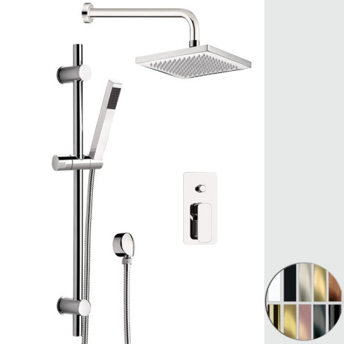 Set doccia a incasso piastra lusso TIARA