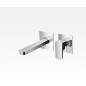Miscelatore per lavabo da incasso con interasse fisso bocca a parete senza scarico Sophie
