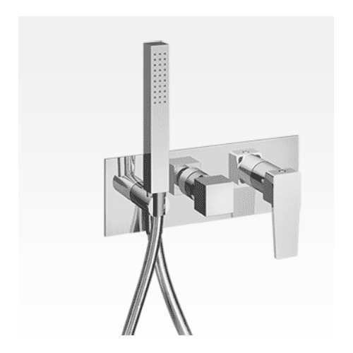 Miscelatore per doccia incasso con deviatore 2 uscite e kit doccia ABS M2Q