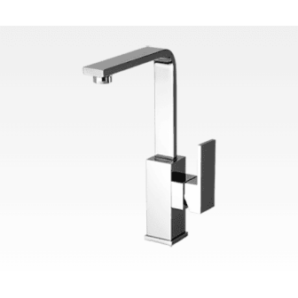 Miscelatore per lavabo con canna alta girevole e scarico automatico New Space