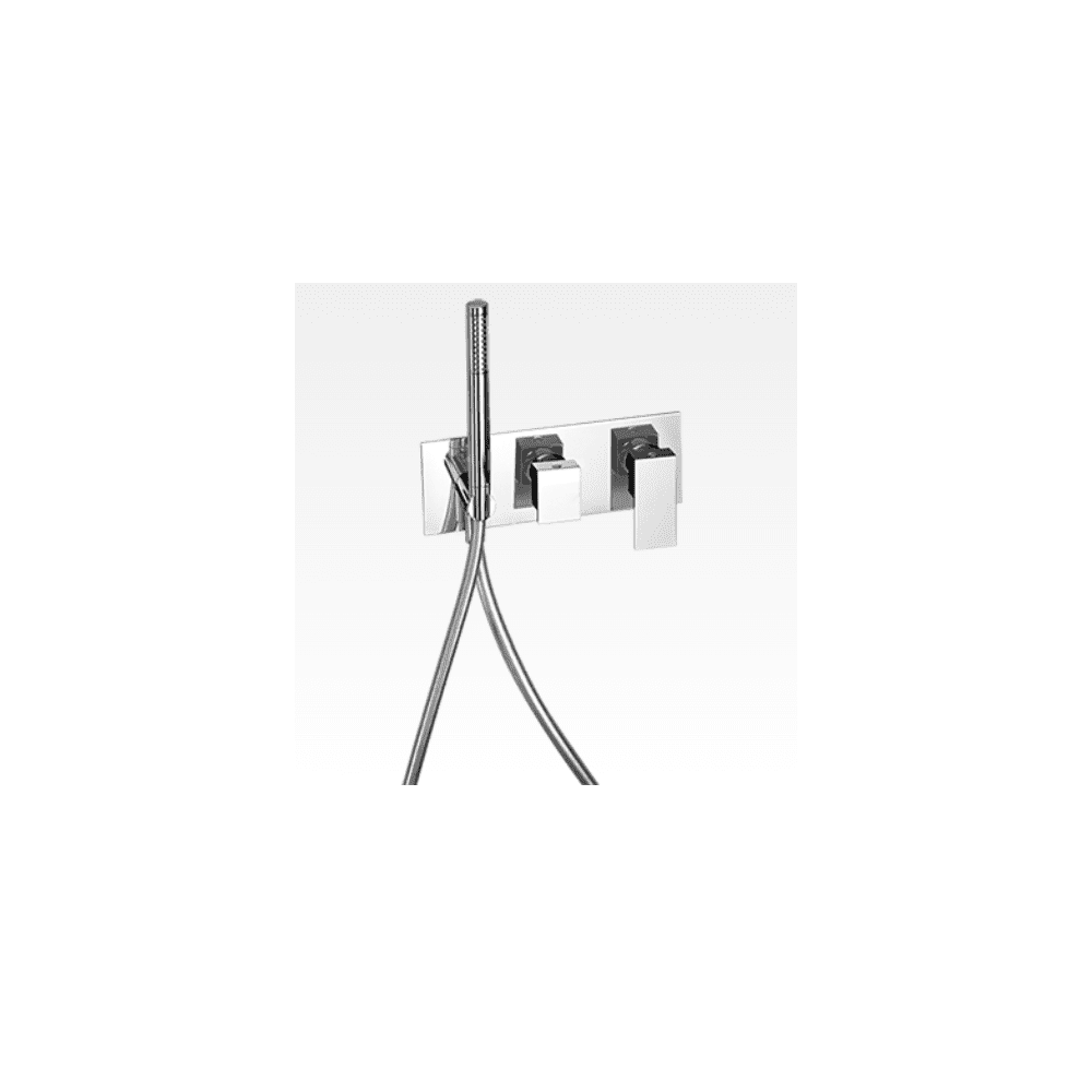 Miscelatore per doccia incasso con deviatore 2 uscite e kit doccia New Space
