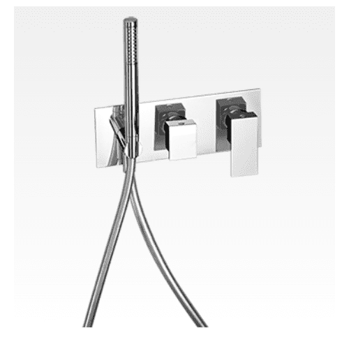 Miscelatore per doccia incasso con deviatore 2 uscite e kit doccia New Space