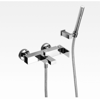 Miscelatore per vasca incasso con supporto duplex e doccia New Space