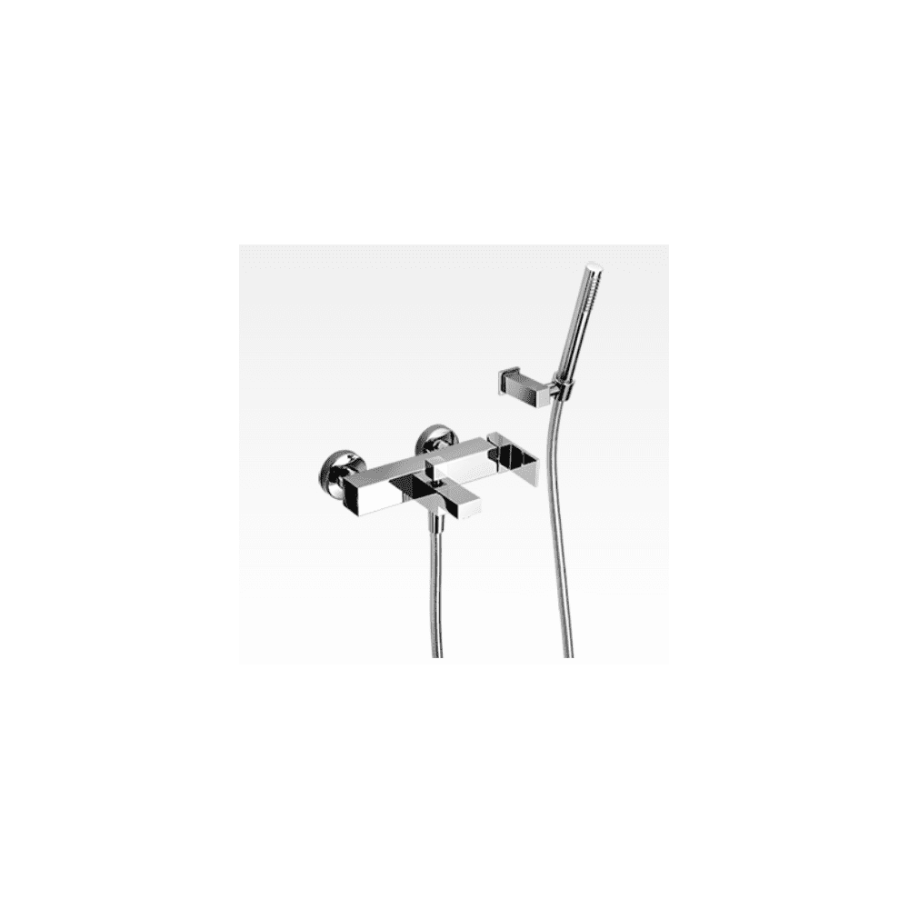 Miscelatore per vasca incasso con supporto duplex e doccia New Space