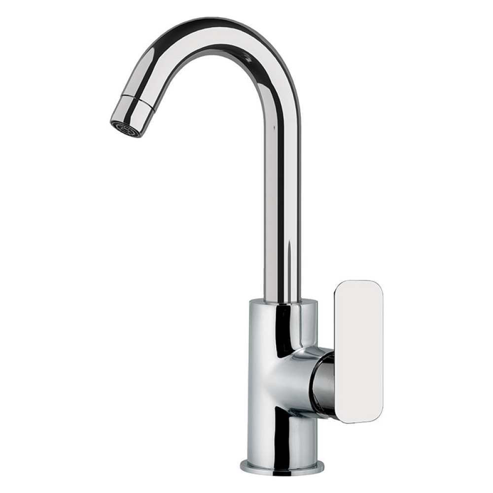 Miscelatore monocomando lavello bocca alta girevole modello corto TIARA