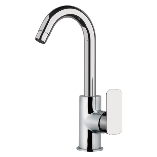 Miscelatore monocomando lavello bocca alta girevole modello corto TIARA