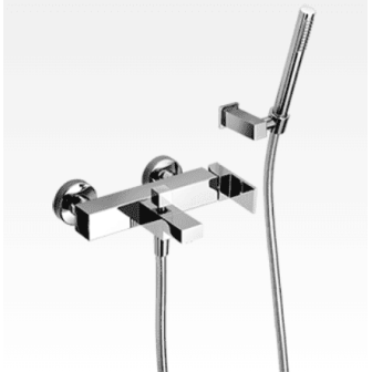 Miscelatore per vasca incasso con supporto duplex e doccia Open Space