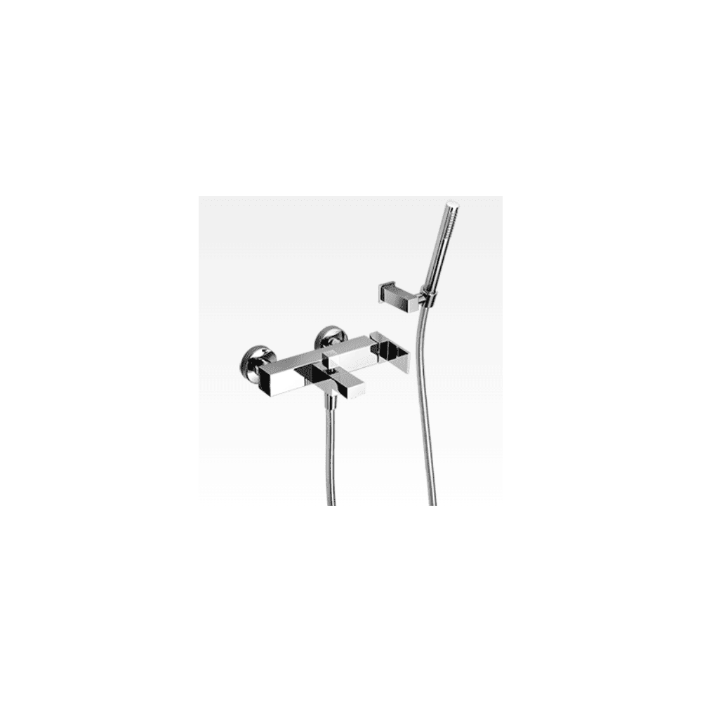 Miscelatore per vasca incasso con supporto duplex e doccia Open Space
