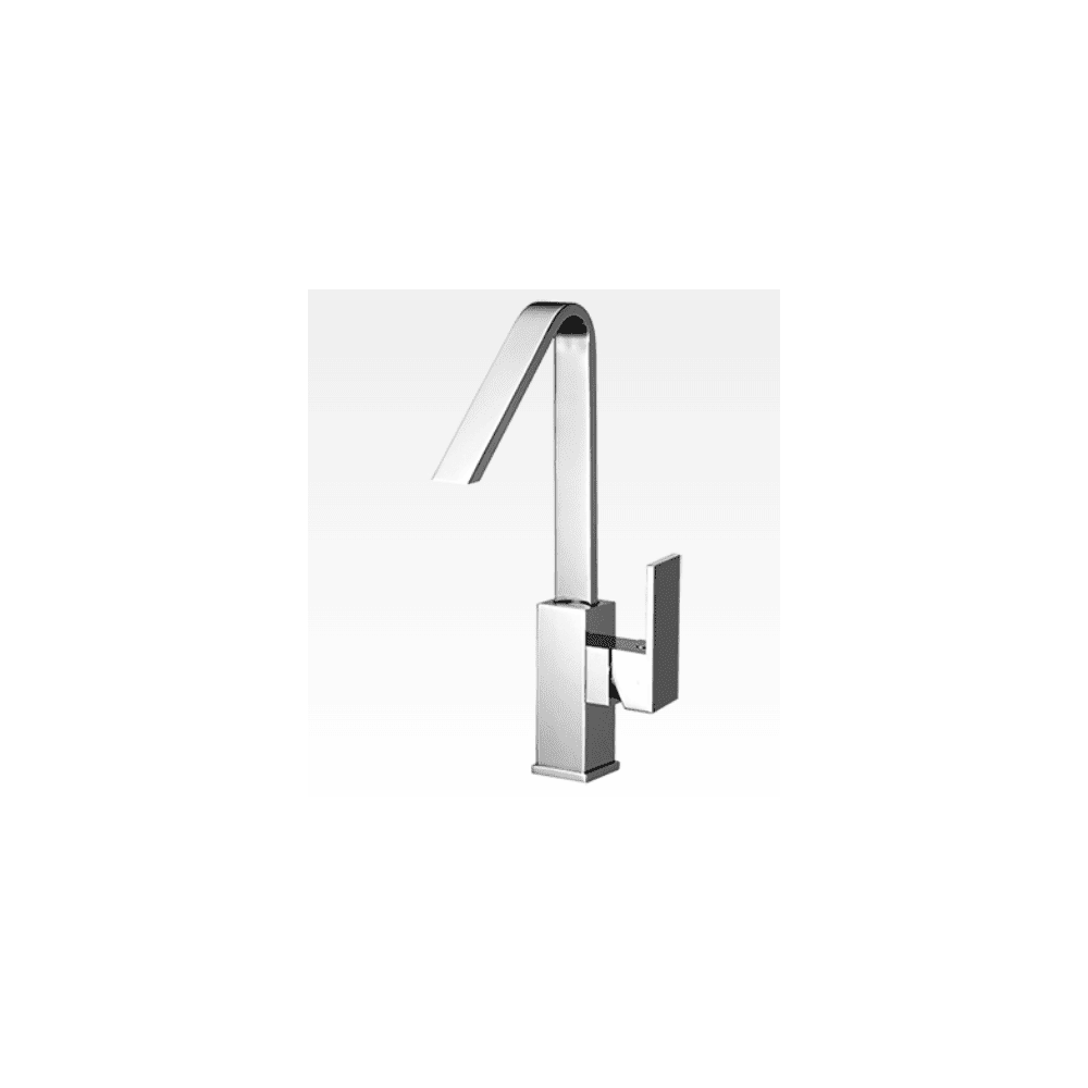 Miscelatore per lavabo con canna alta e scarico automatico Swing-Klip