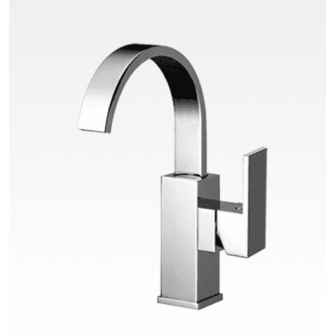 Miscelatore per bidet con canna alta a ponte e scarico Swing-Klip