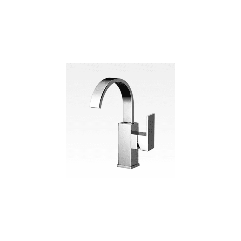 Miscelatore per bidet con canna alta a ponte e scarico Swing-Klip