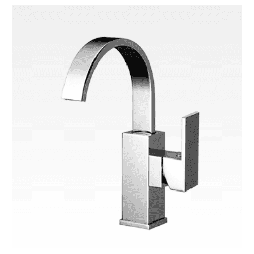 Miscelatore per bidet con canna alta a ponte e scarico Swing-Klip