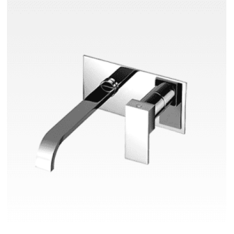 Miscelatore per lavabo incasso non ispezionabile con bocca a parete senza scarico Swing-Klip