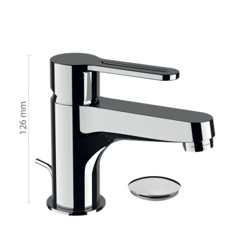 Miscelatore monocomando lavabo con scarico in ottone SMART