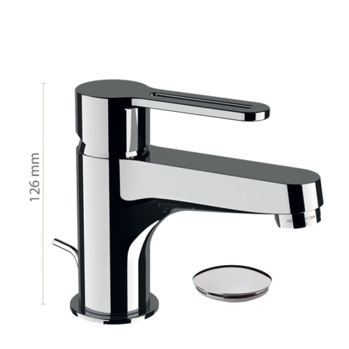 Miscelatore monocomando lavabo con scarico in ottone SMART