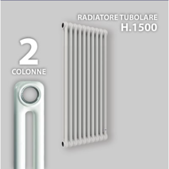 Radiatore tubolare 2 colonne H.1500 De Longhi 3 elementi